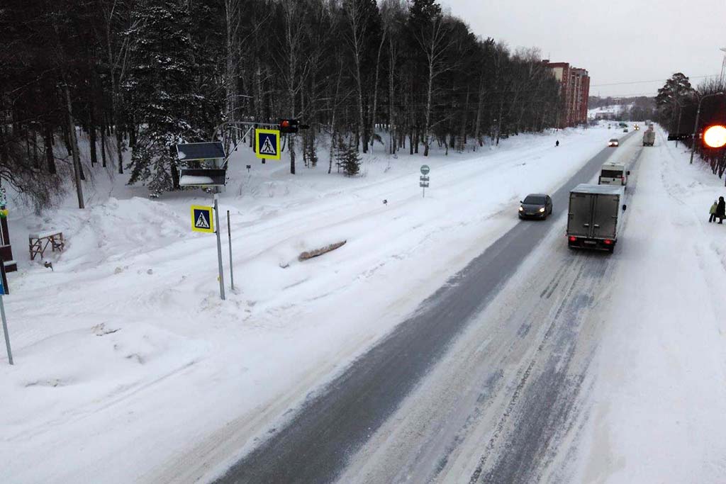 Комплекс повышения безопасности пешеходных переходов в Новосибирской области